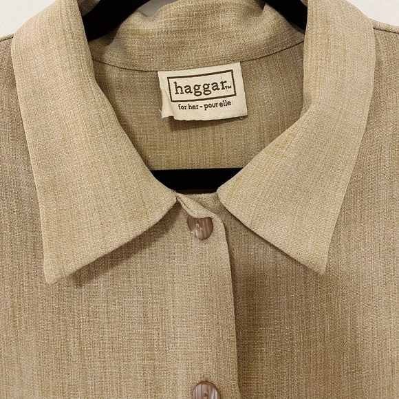 Collared Button Down Over Shirt 3/4 Length - Picture 4 of 4